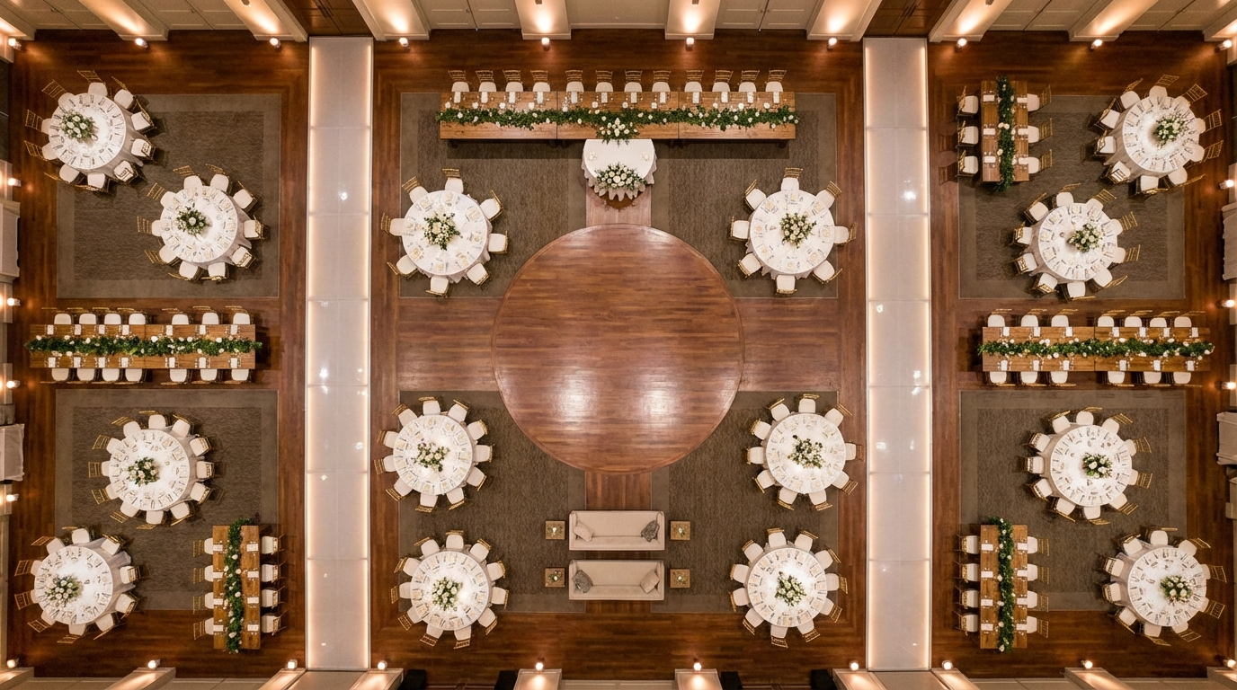 Step 5 The Head Table Question for how to seat divorced parents at wedding - event planning photography