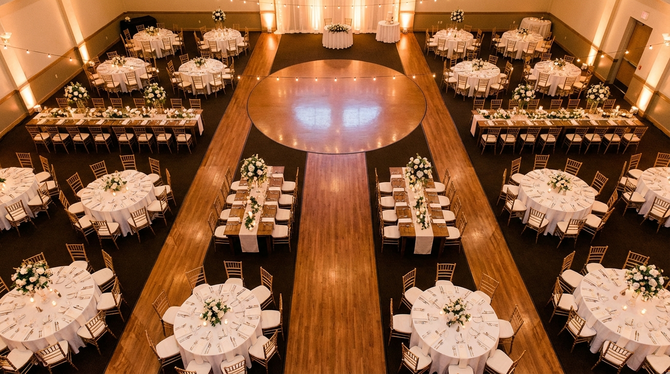 When to Choose Rectangular Tables for round vs rectangular tables wedding - event planning photography